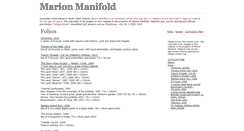 Desktop Screenshot of marionmanifold.com